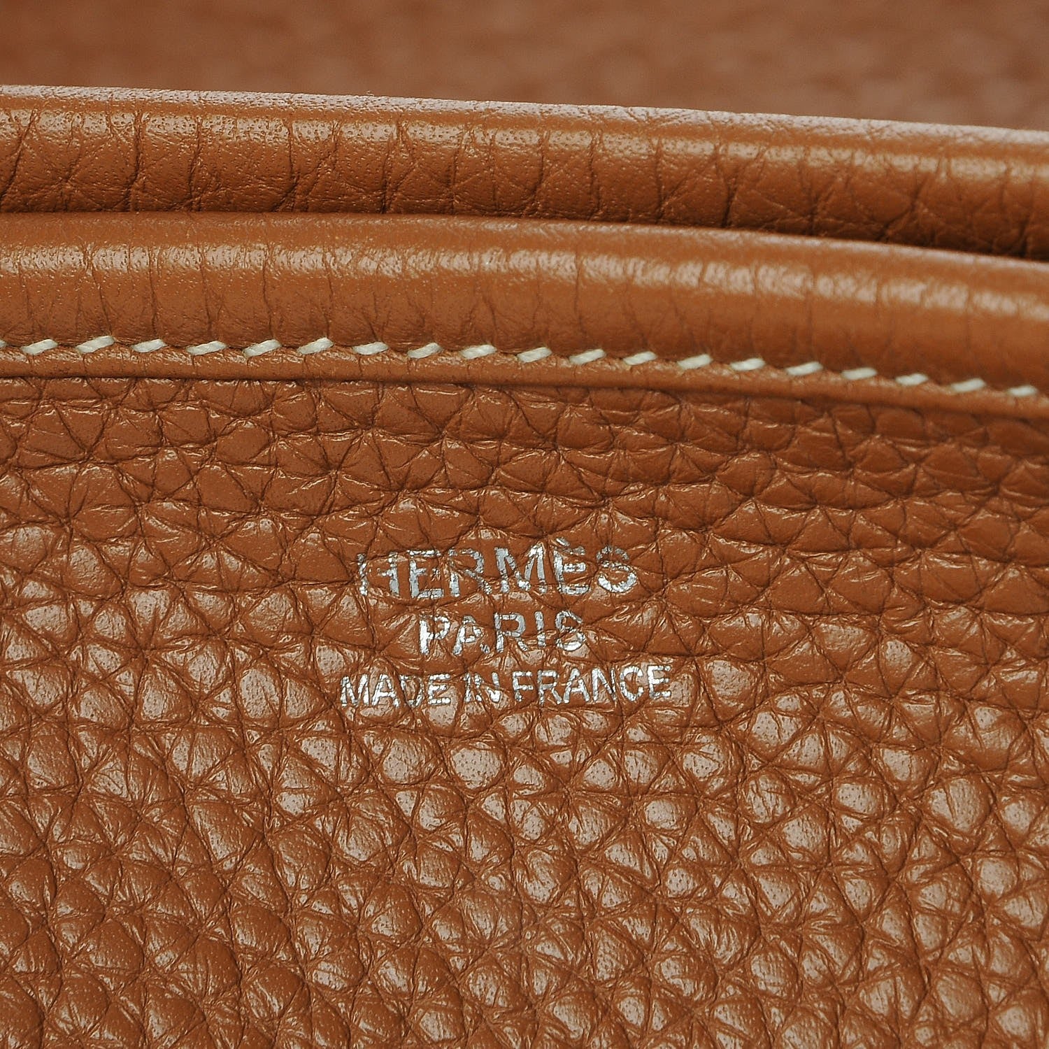 Hermes Taurillon Clemence Evelyne III GM Gold 6 of 8