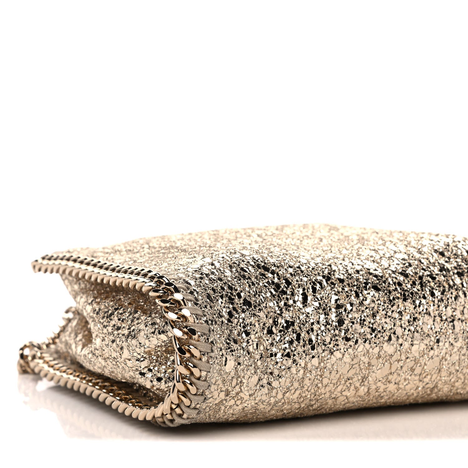 Stella McCartney Metallic Crackle Tiny Falabella Tote Gold 10 of 11
