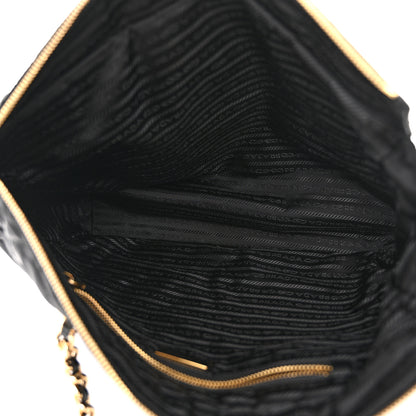 Prada Re-Nylon Stitched Re-Edition 1995 Chaine Medium Tote Bag Black 5 of 9