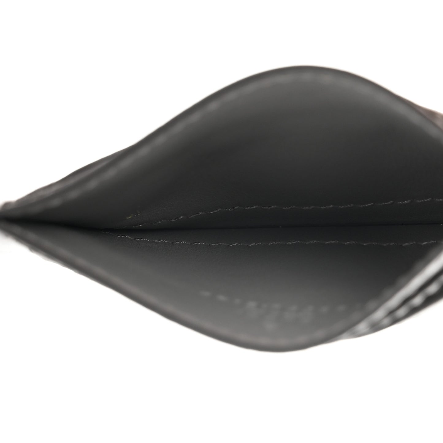 Calfskin GG Matelasse Card Holder Dusty Grey