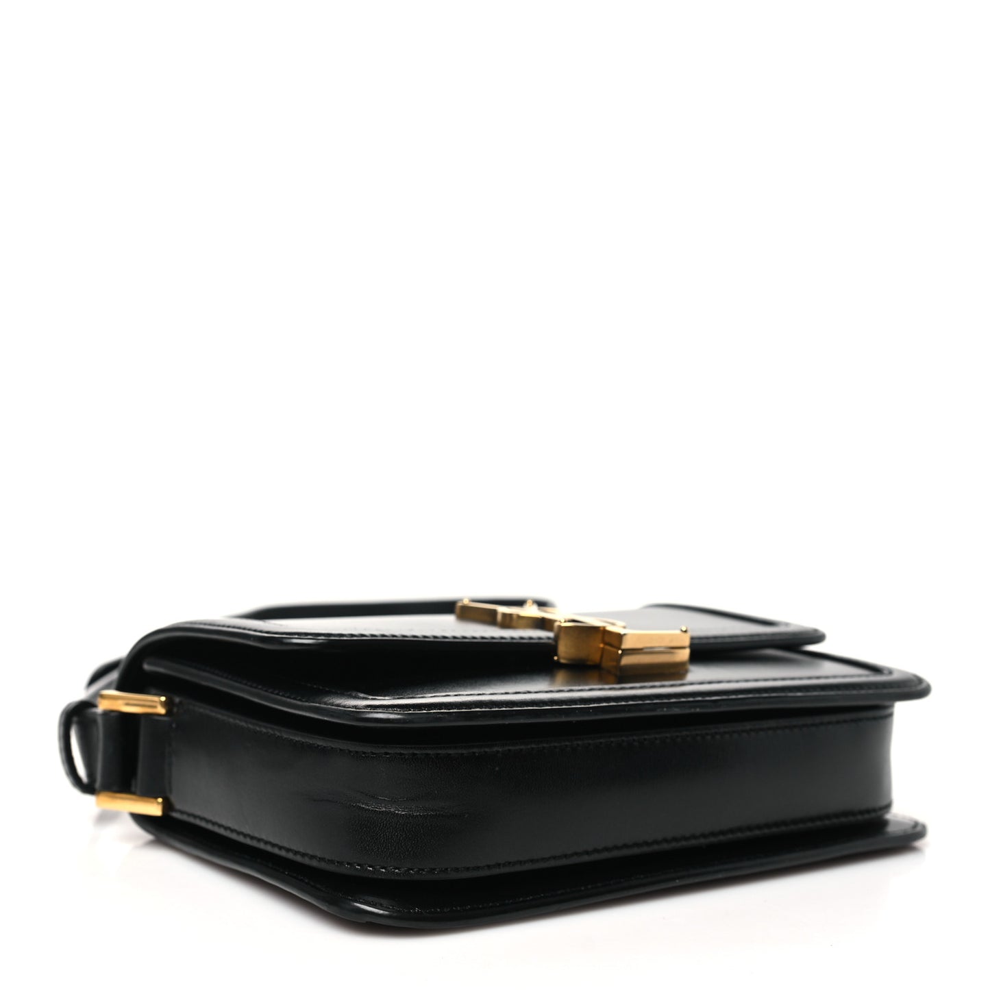 Smooth Calfskin Small Solferino Satchel Black