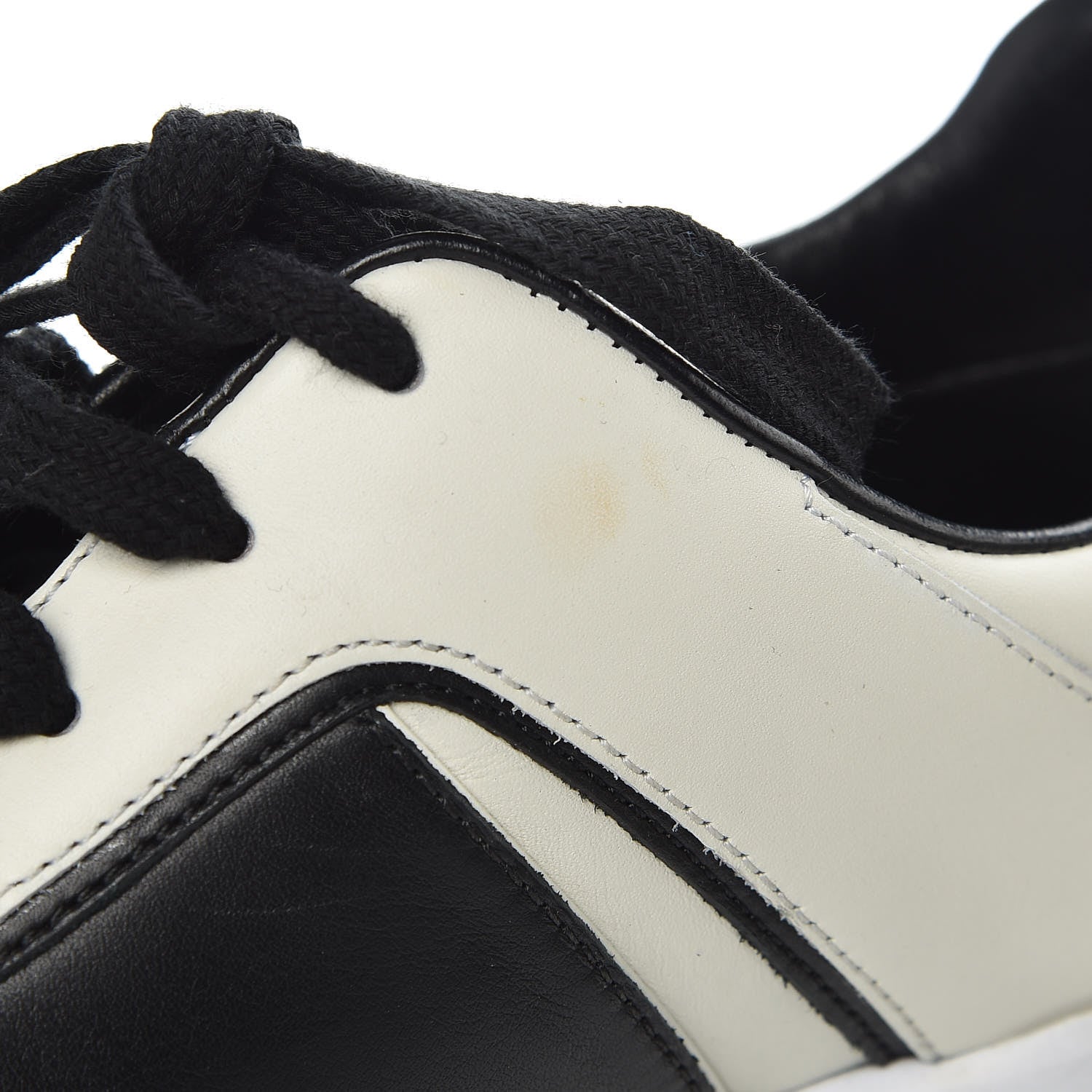 Gucci Calfskin Womens Interlocking G Sneakers 39 Black White 15 of 17