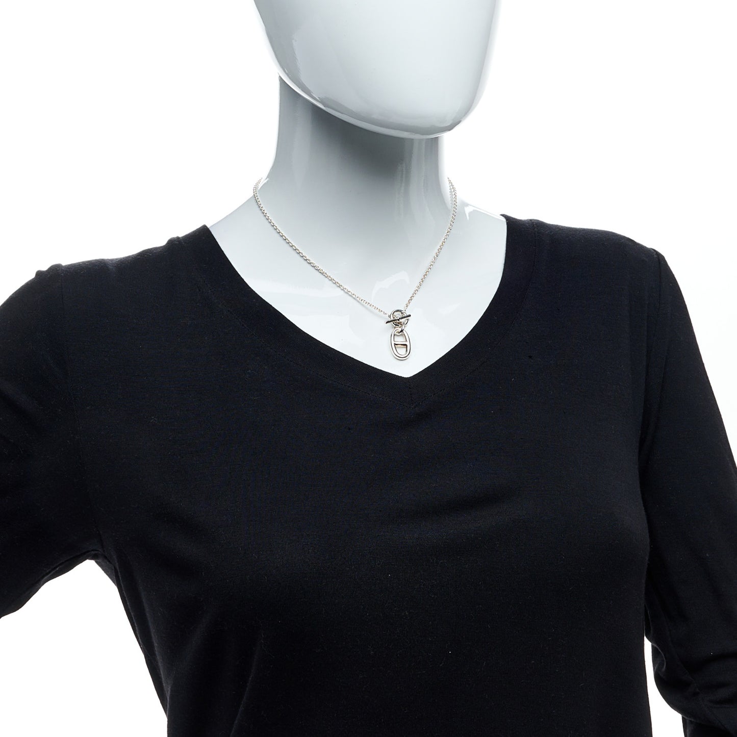 Sterling Silver Amulette Chaine d'Ancre Necklace