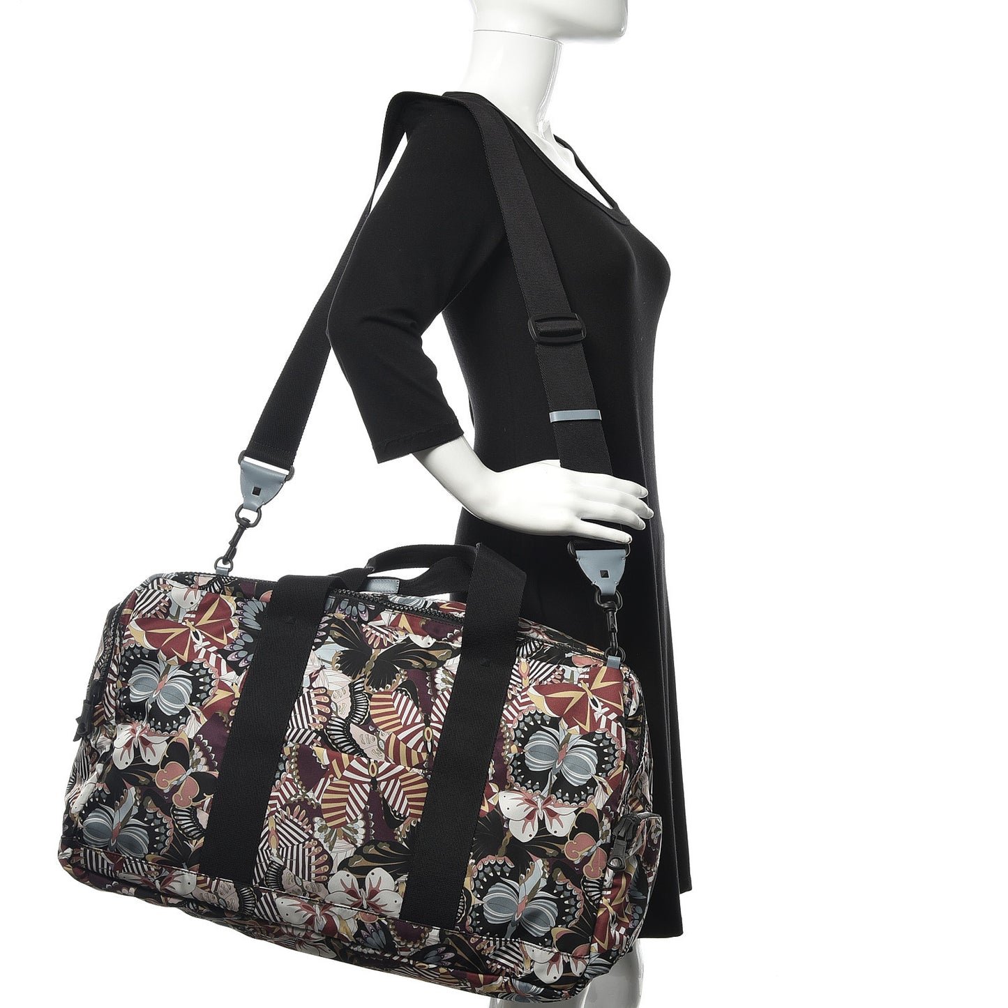 Nylon Camubutterfly Duffle Bag Multicolor