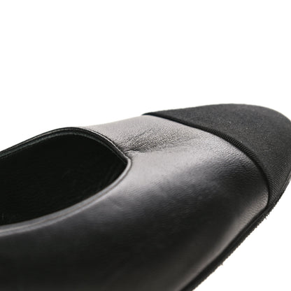 Chanel Lambskin Grosgrain Cap Toe Egyptian Amulet CC Pumps 40.5 Black 14 of 21