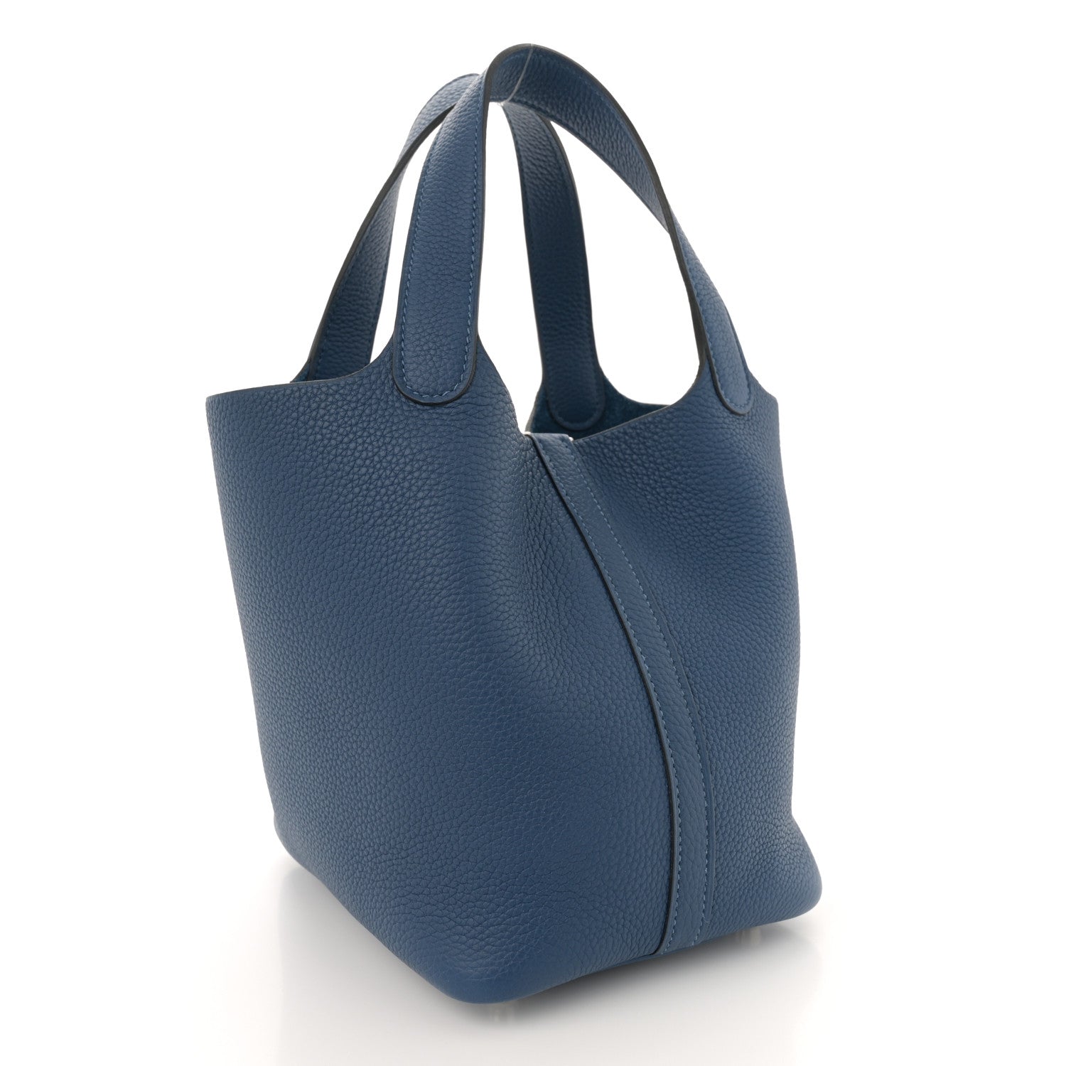 Hermes Taurillon Maurice Picotin Lock 18 PM Deep Blue 3 of 12