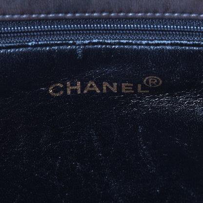 Chanel Patent Quilted Grand Shopping Tote GST Black 13 of 16