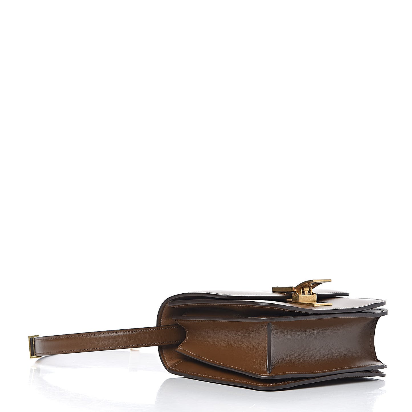 Box Calfskin Small Classic Box Flap Bag Camel