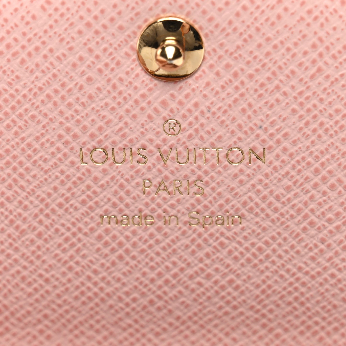 Damier Ebene Rosalie Coin Purse Rose Ballerine