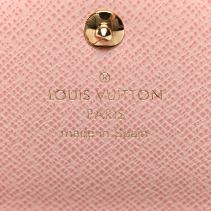 Louis Vuitton Damier Ebene Rosalie Coin Purse Rose Ballerine 6 of 7