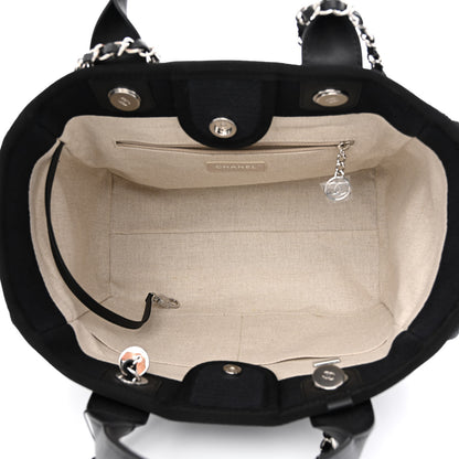 Chanel Mixed Fibers Small Deauville Tote Black 5 of 11