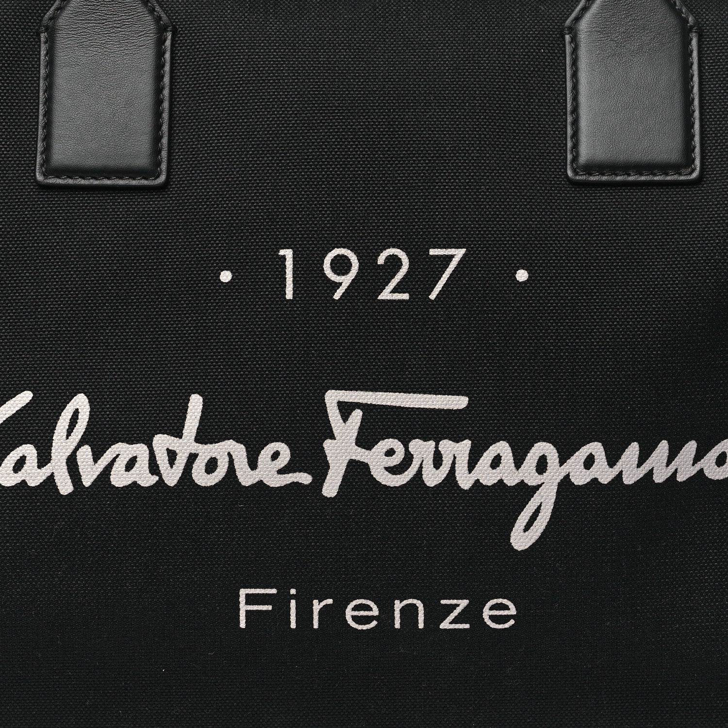 Salvatore Ferragamo Canvas 1927 Signature Duffle Black 6 of 8