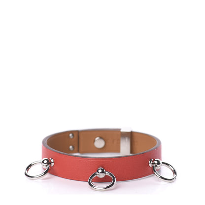 Hermes Swift Mini Dog Rings Bracelet T2 Rouge Tomate 1 of 6