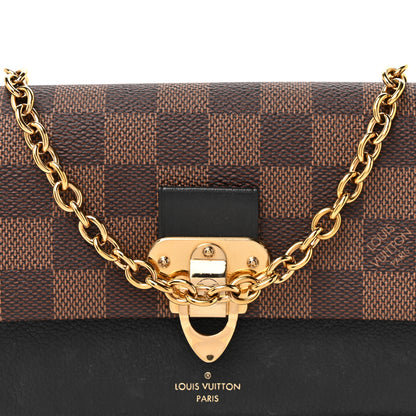 Louis Vuitton Damier Ebene Vavin Chain Wallet Black 6 of 11