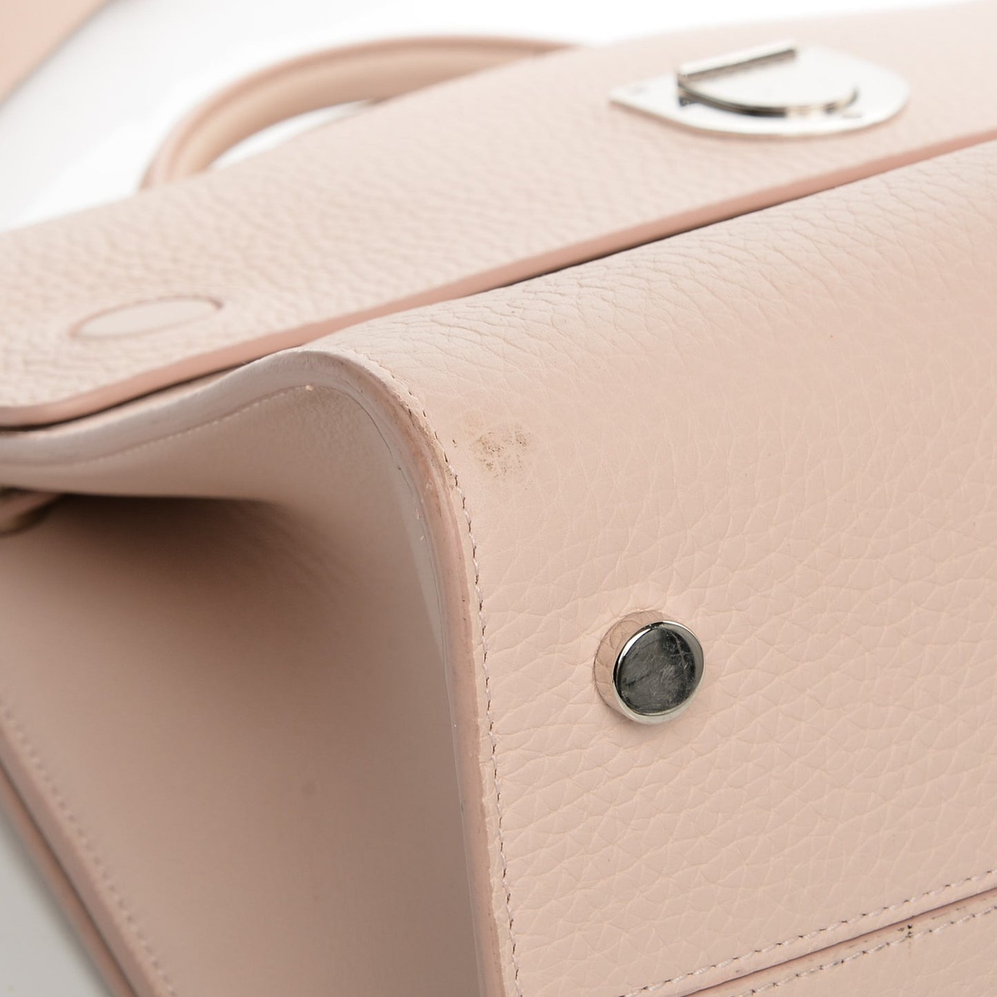 Grained Calfskin Medium Diorever Flap Tapioca
