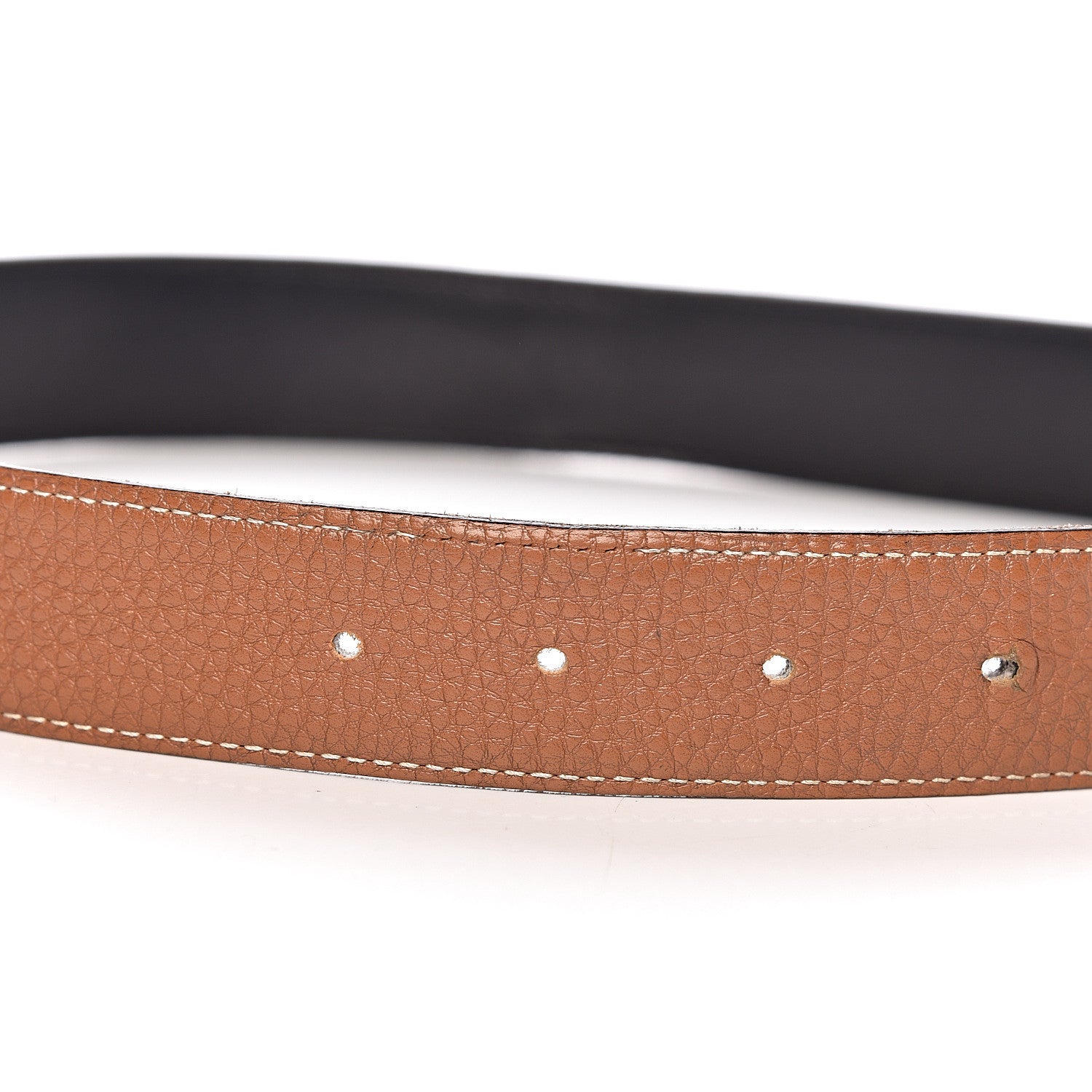 Hermes Box Togo 32mm Belt Strap 85 Black Gold 8 of 10