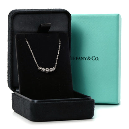 Tiffany Platinum Diamond Jazz Graduated Pendant Necklace 6 of 6