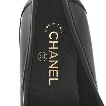 Chanel Lambskin Quilted CC Turnlock Loafers 40 Black 7 of 9