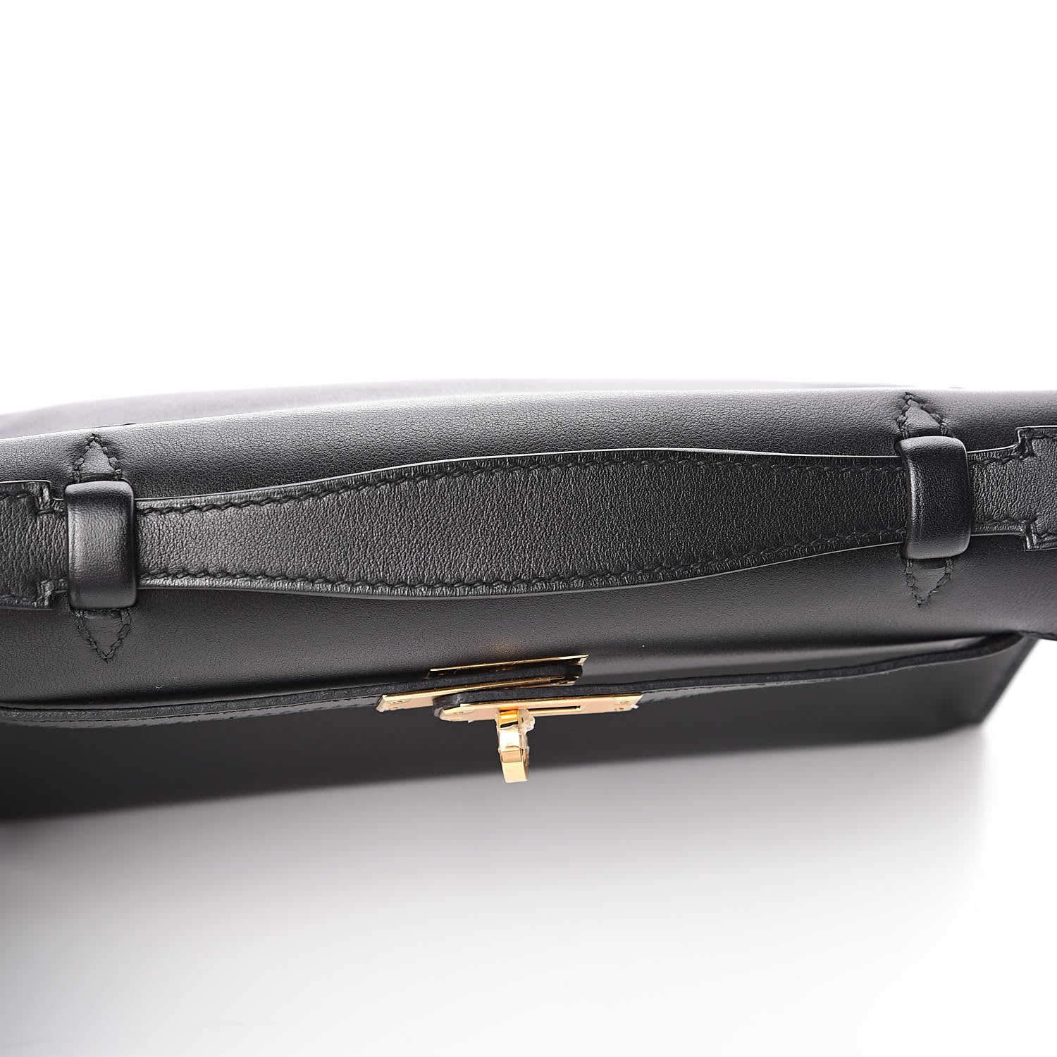 Hermes Swift Kelly Pochette Clutch Black 22 of 24