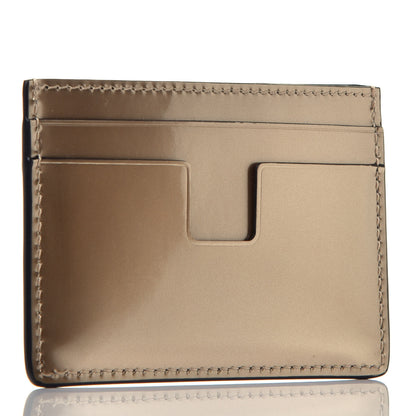 Tom Ford Metallic Calfskin Card Holder Gold 3 of 7