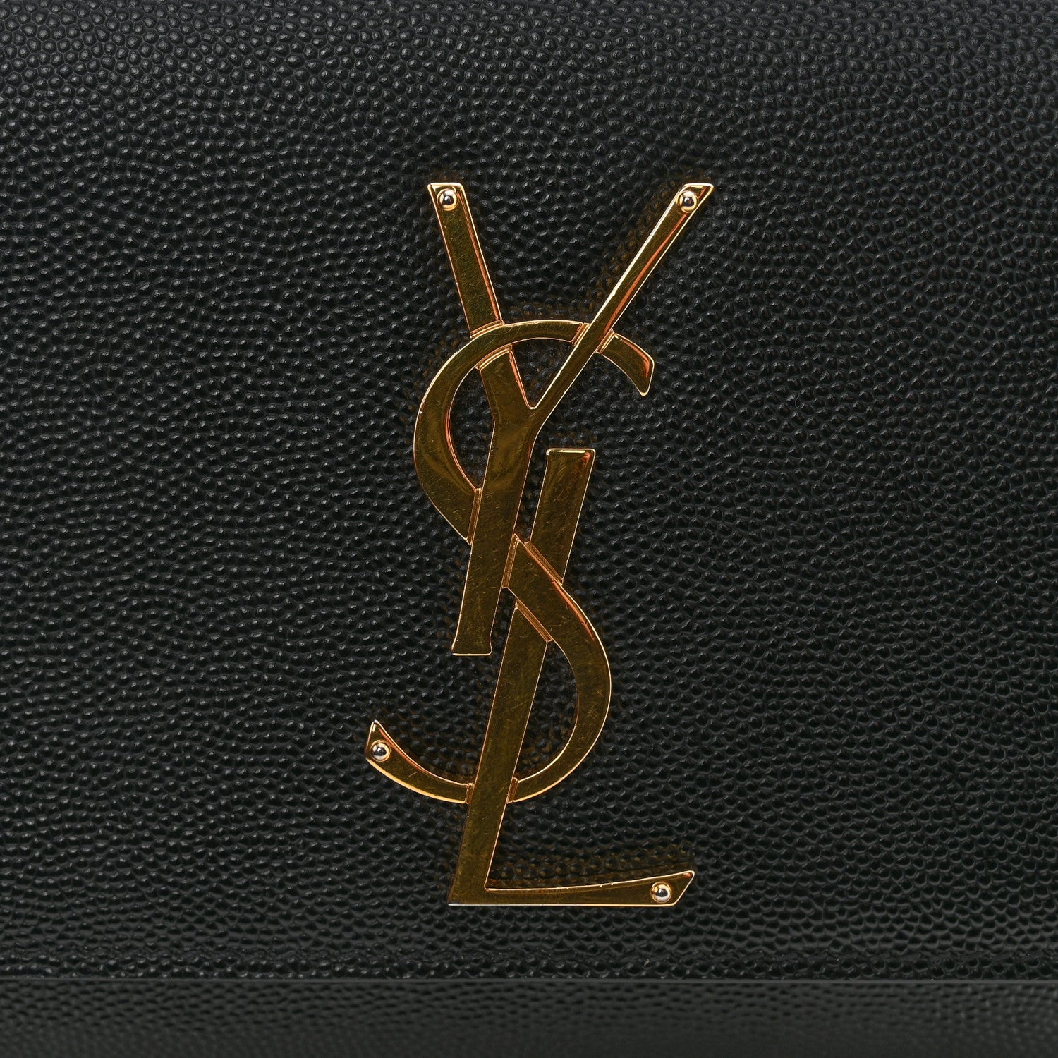 Saint Laurent Grain De Poudre Small Monogram Kate Satchel Black 11 of 14