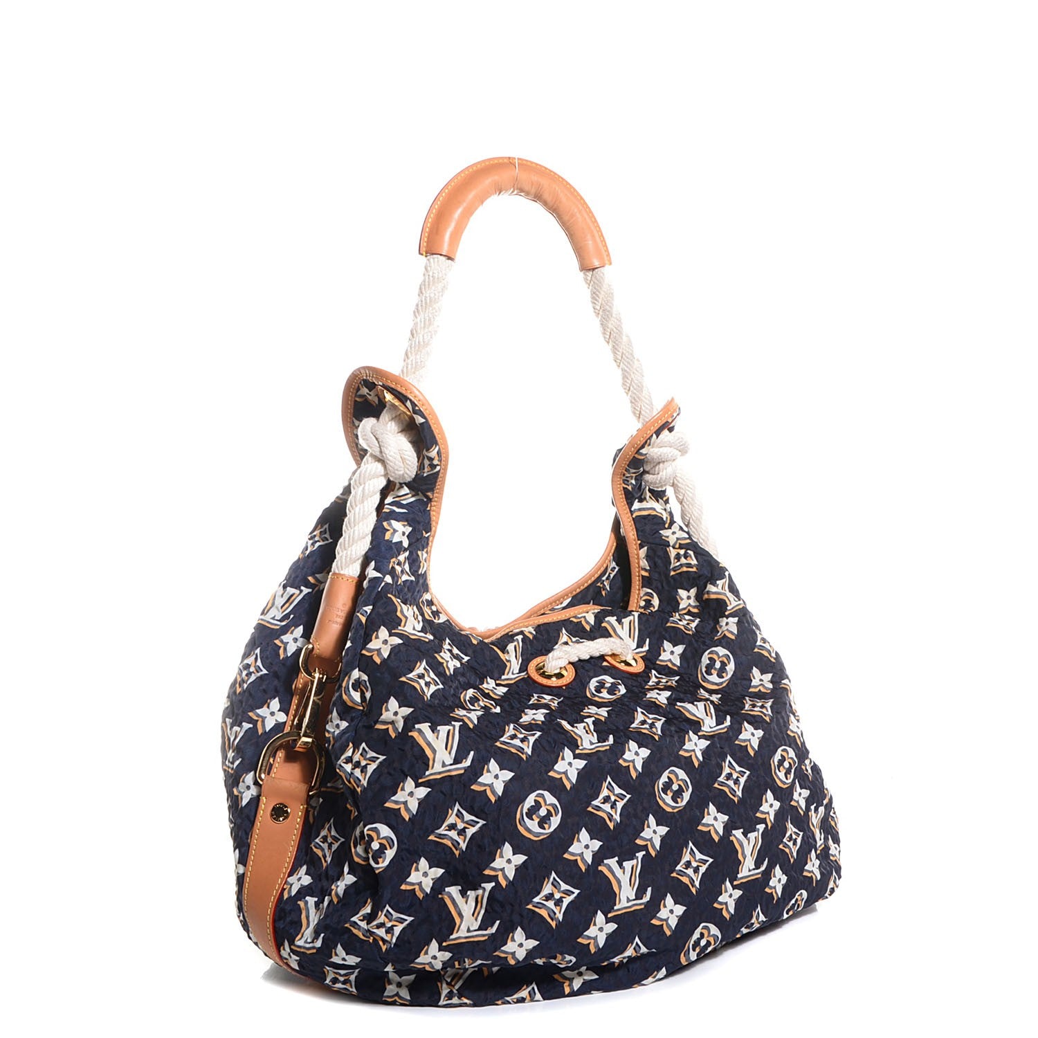 Louis Vuitton Nylon Monogram Cruise Bulles GM Navy 3 of 18