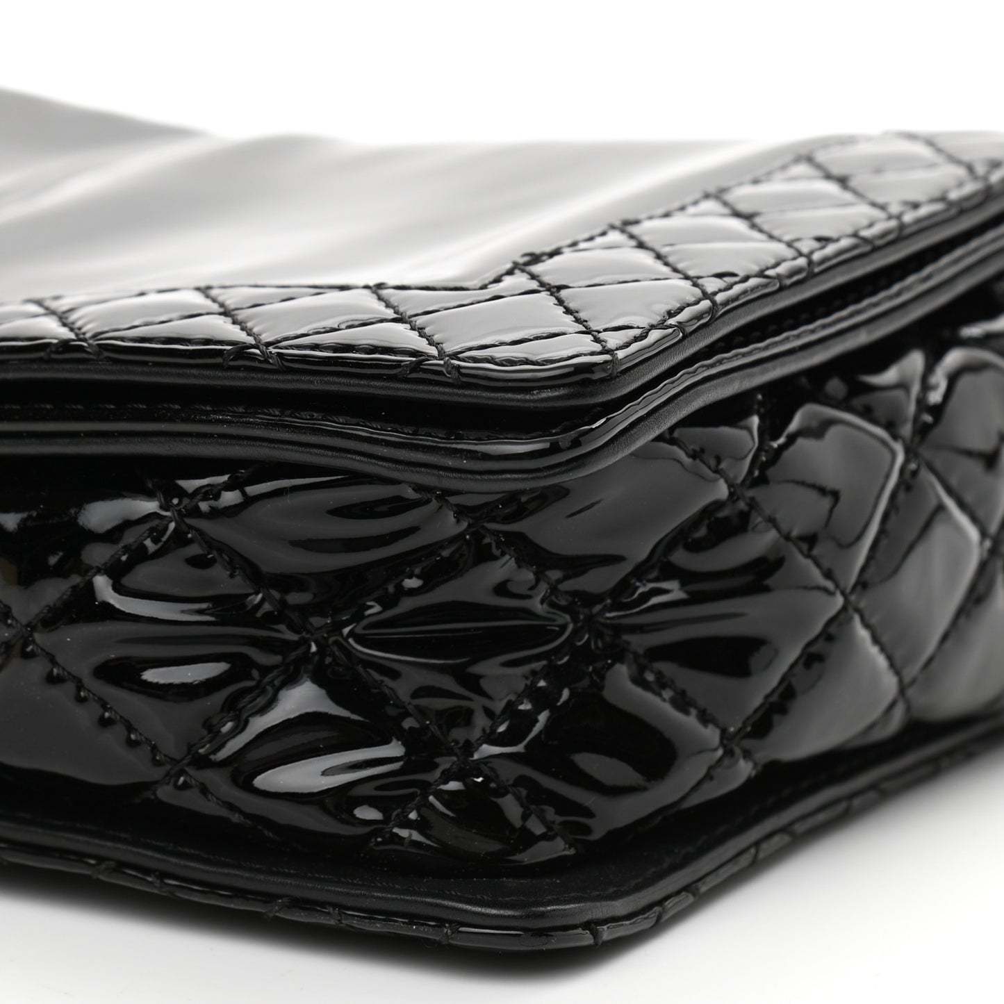 Patent New Medium Boy Reverso Flap Black