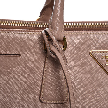 Prada Saffiano Large Galleria Double Zip Tote Cammeo 9 of 17