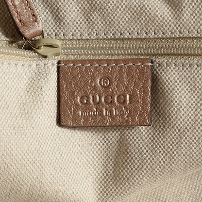 Gucci Metallic Calfskin Large Sukey Tote Antique Rose 6 of 7