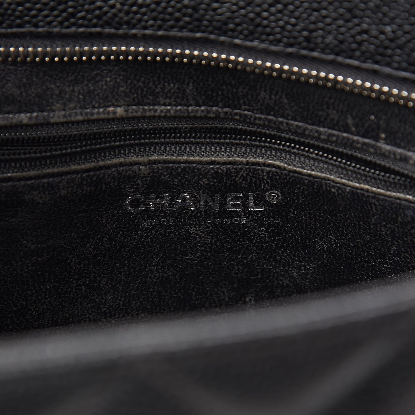 Caviar Quilted Medallion Tote Black