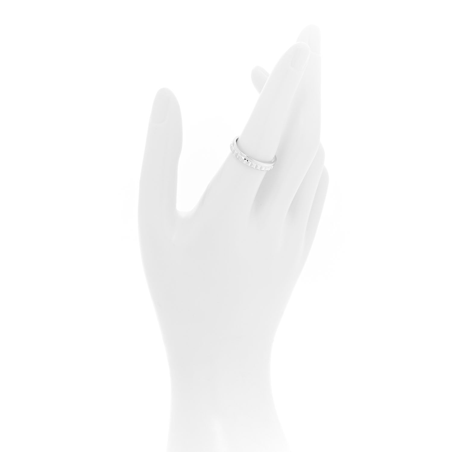 Boucheron 18K White Gold Quatre Radiant Wedding Band Ring 56 7.5 2 of 5