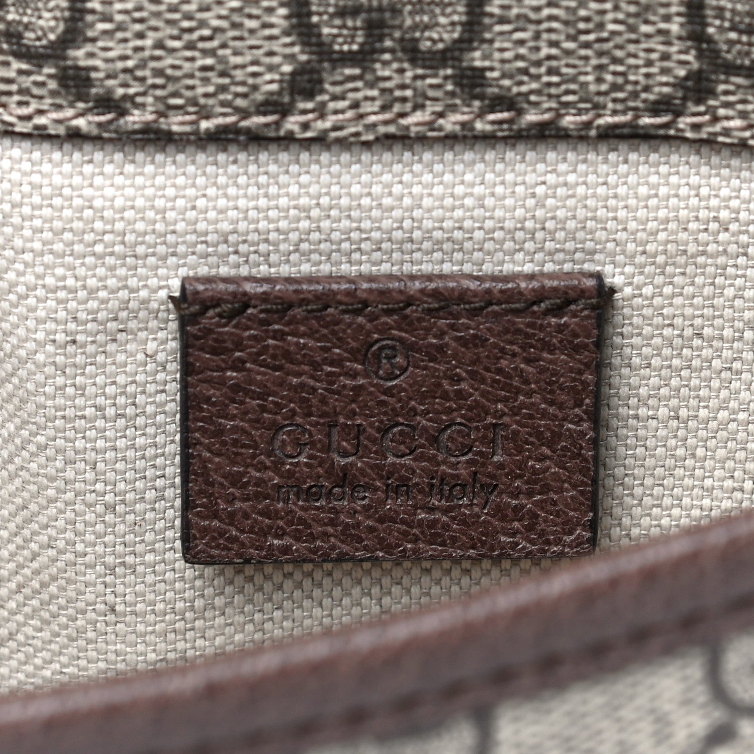 Gucci GG Supreme Monogram Neo Vintage Web Belt Bag Brown 9 of 16