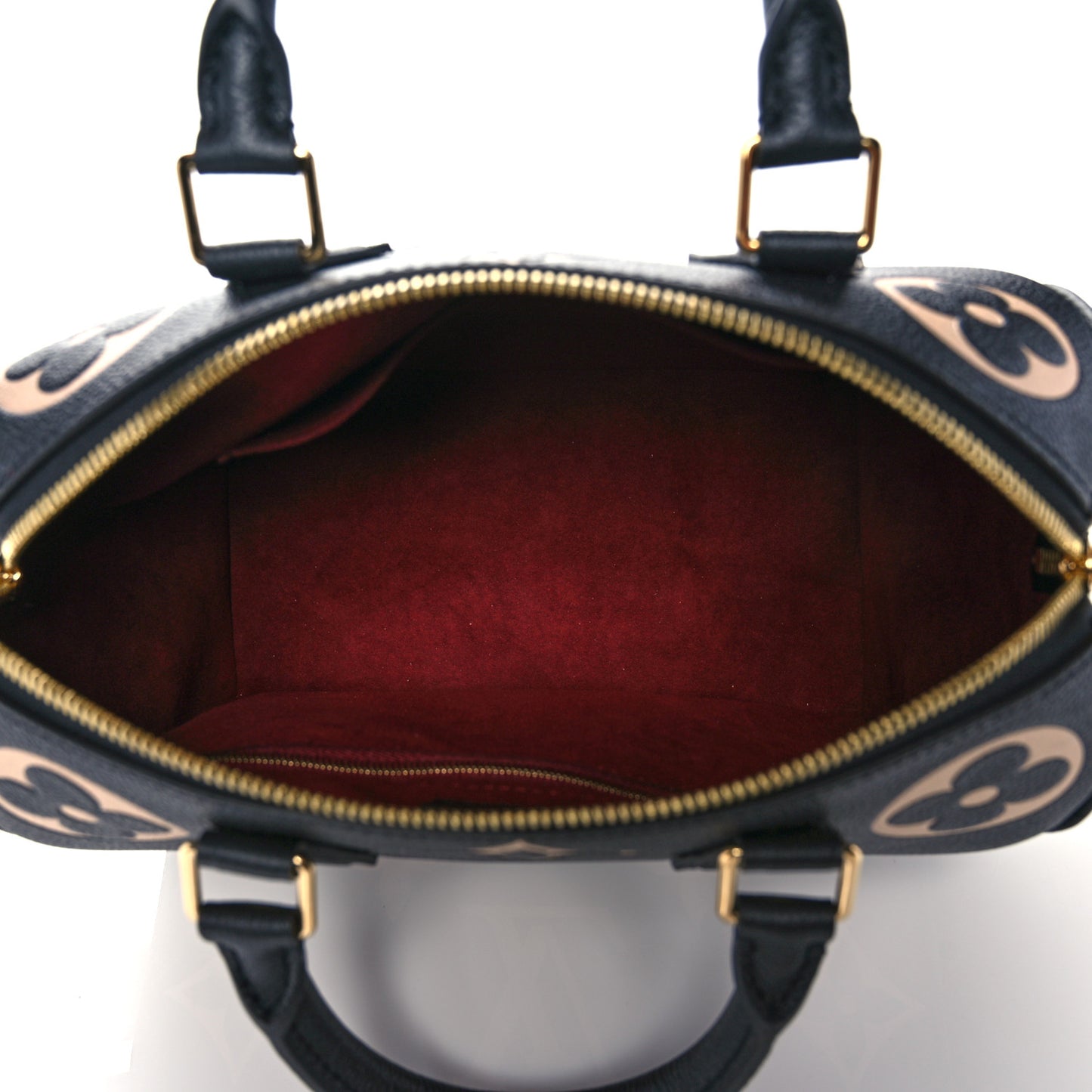Empreinte Monogram Giant Speedy Bandouliere 25 Black Beige