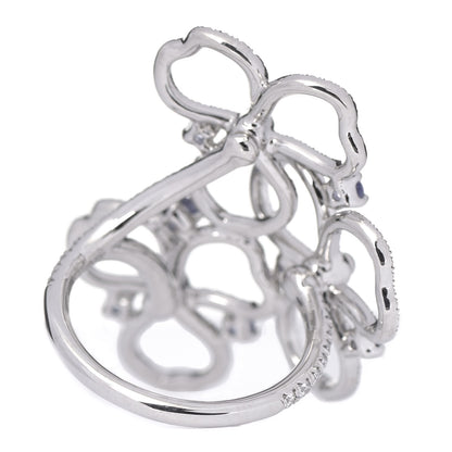 Tiffany Platinum Diamond Tanzanite Paper Flowers Open Cluster Ring 50 5.5 4 of 7
