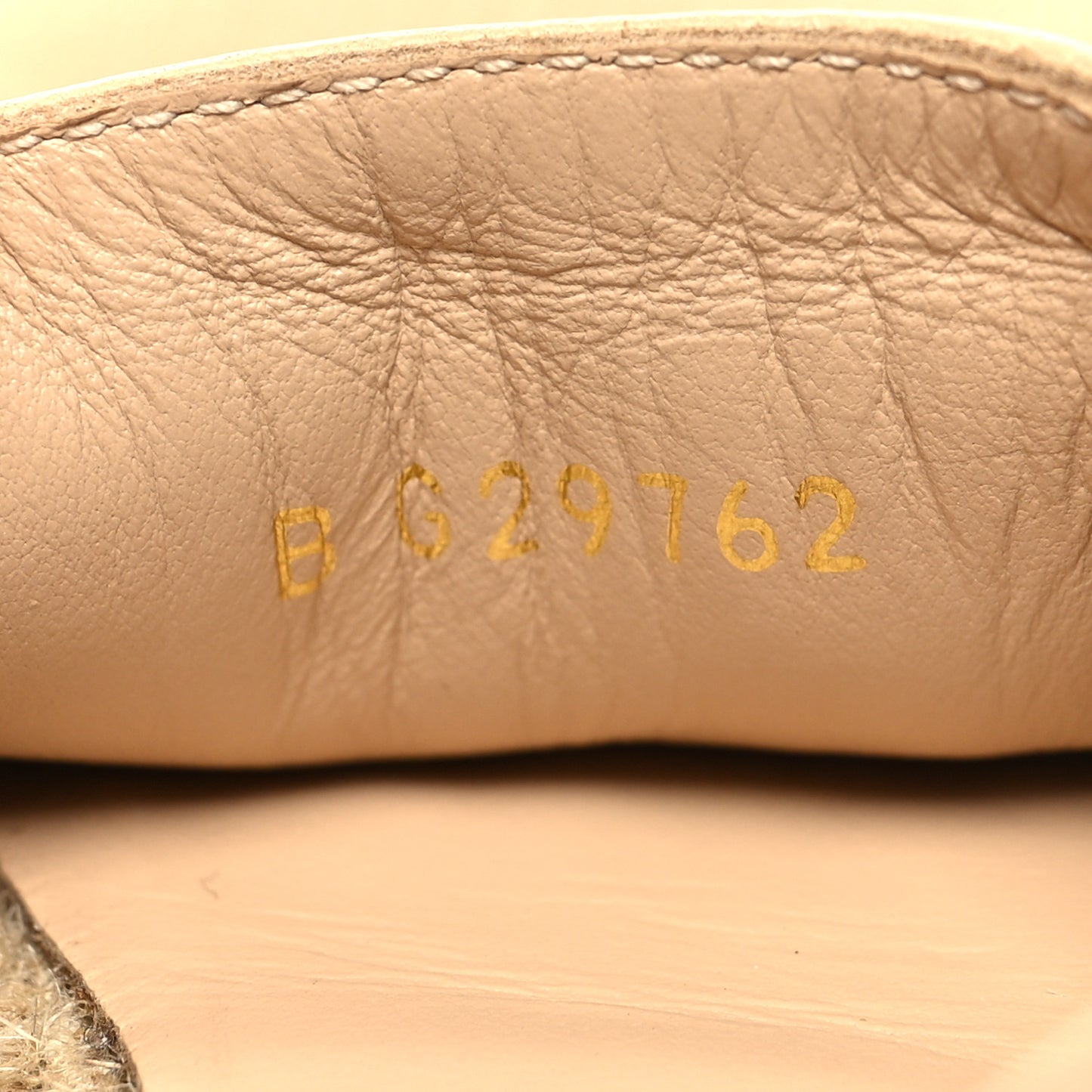 Lambskin CC Espadrilles 36 Beige Black