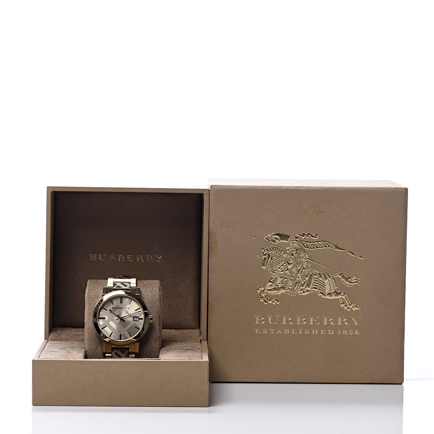 Stainless Steel 38mm The City Quartz Watch Champagne BU9038