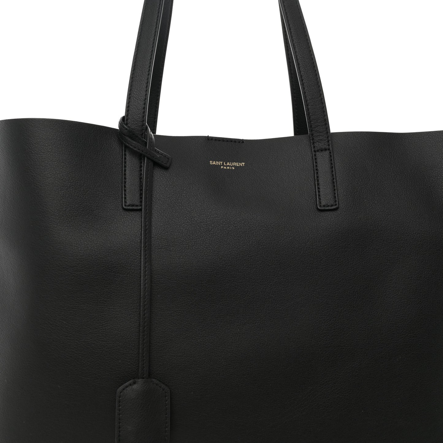 Calfskin Large Shopping Tote Black