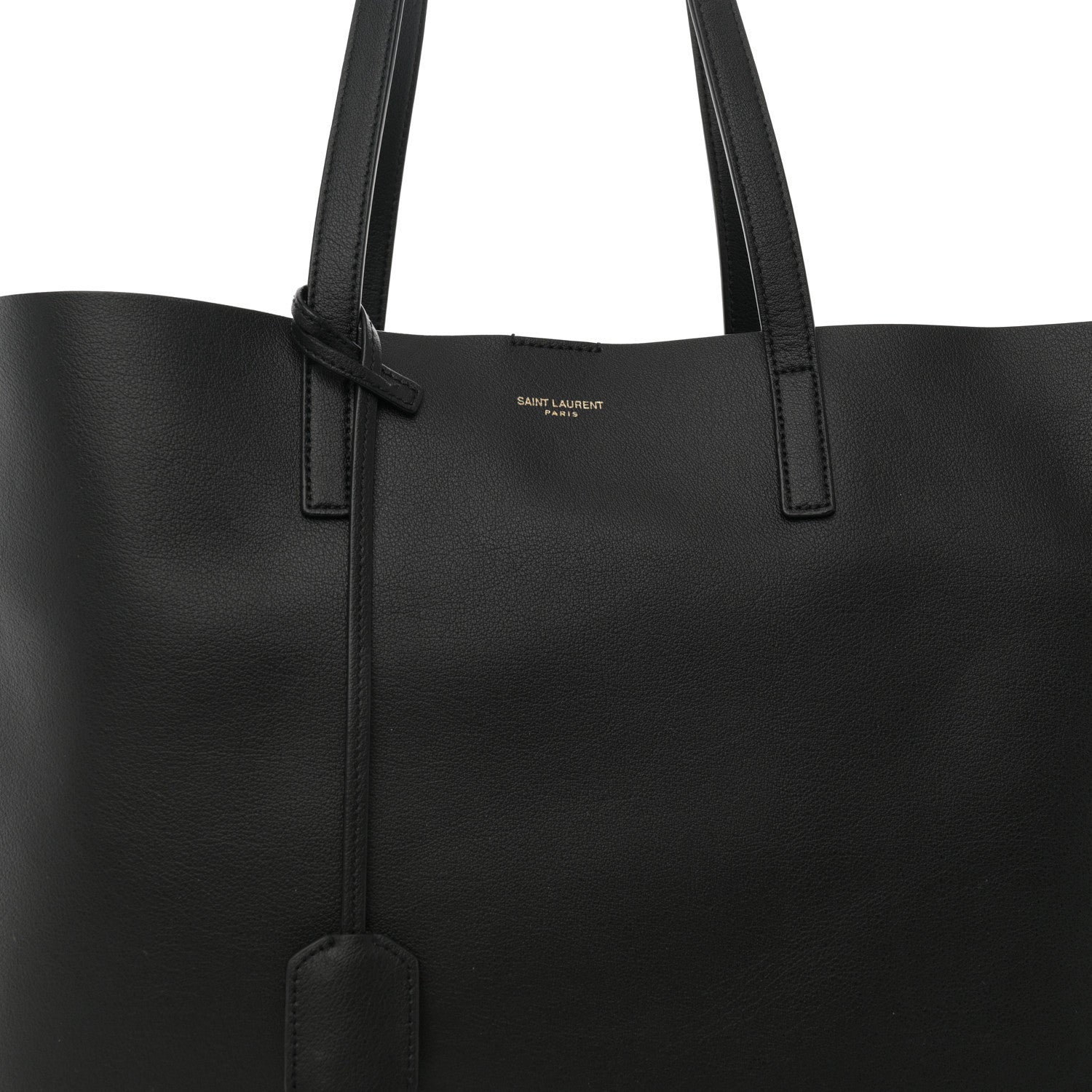Saint Laurent Calfskin Large Shopping Tote Black 9 of 11