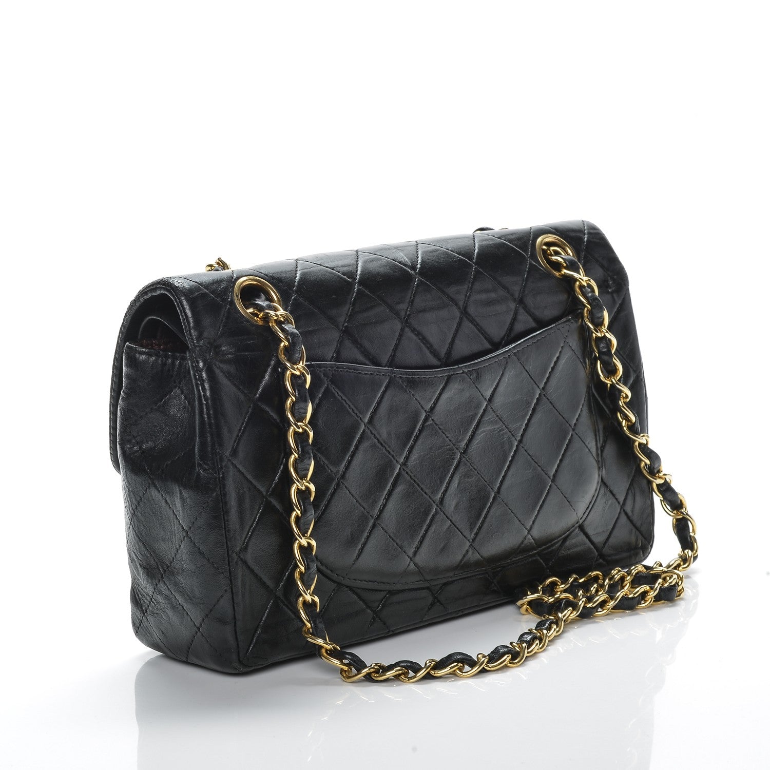 Chanel Lambskin Quilted Small Double Flap Black 3 of 9