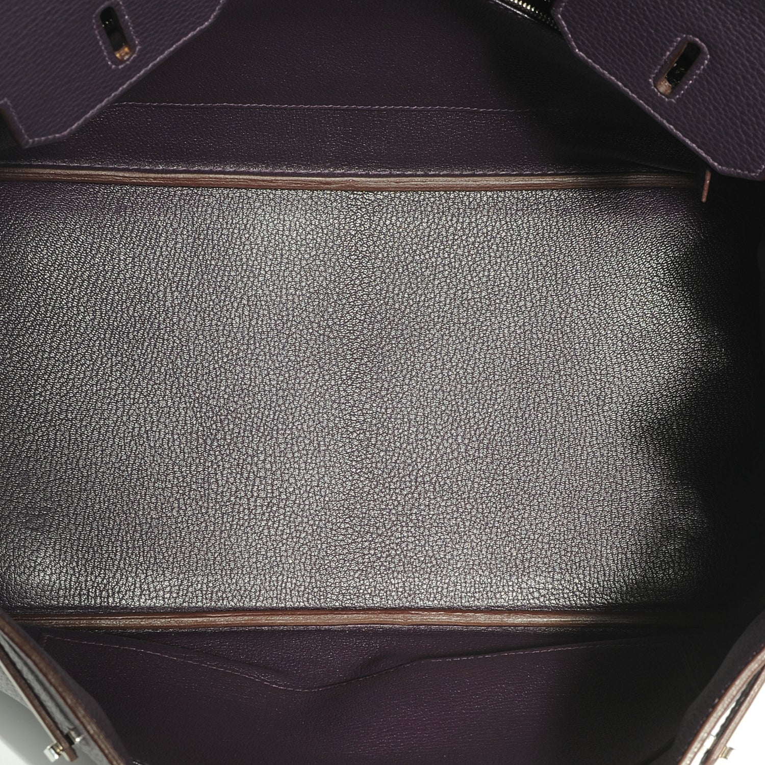 Hermes Taurillon Clemence Birkin 35 Raisin 6 of 10