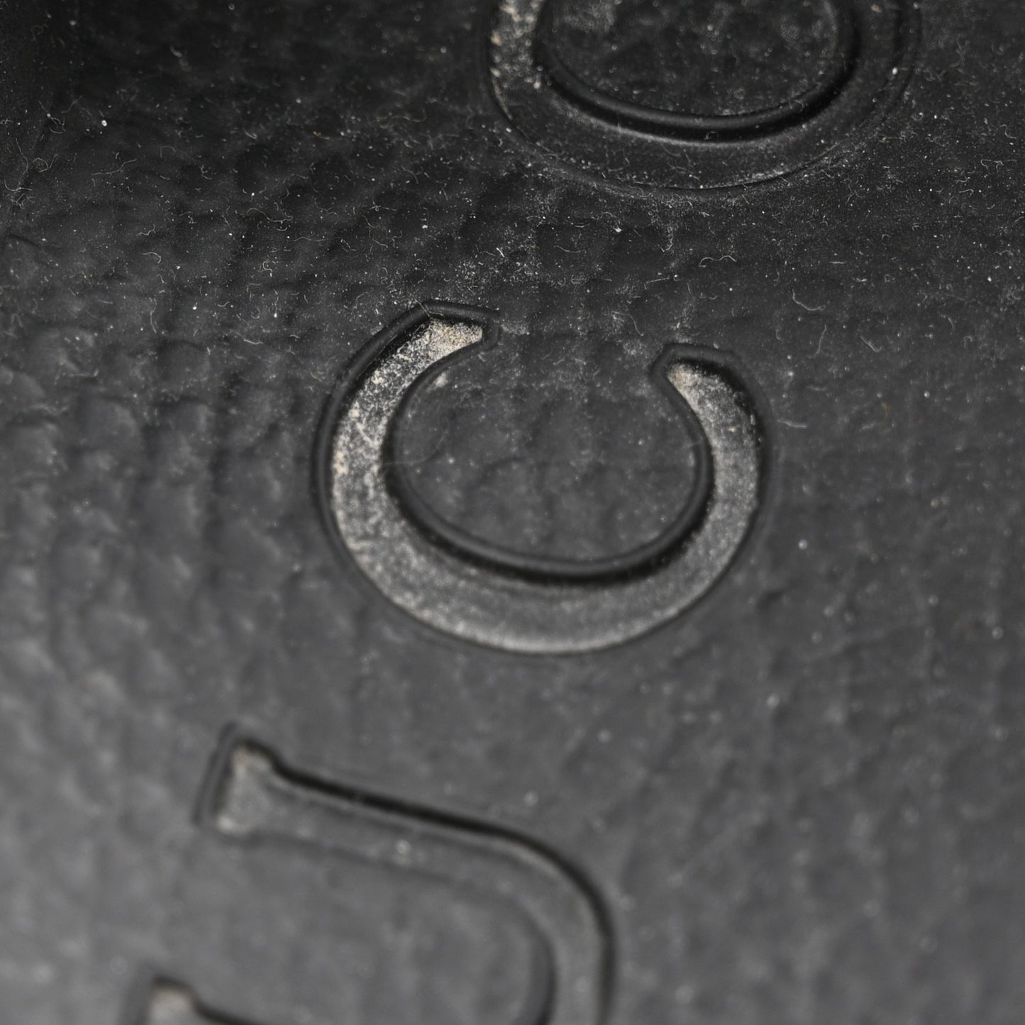 Rubber GG Monogram Mens Sandals 11 Black
