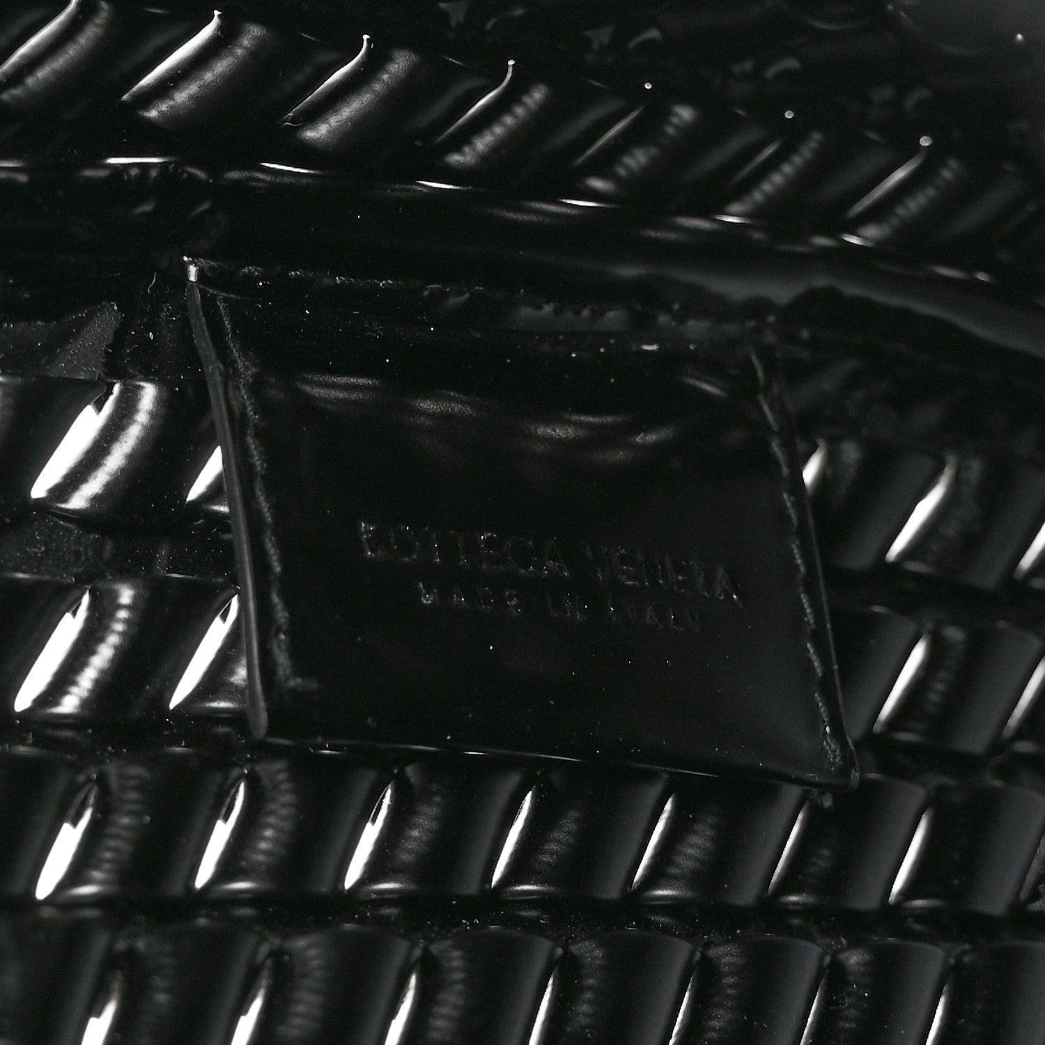 Bottega Veneta Calfskin Intrecciato Structure Clutch Black 6 of 7