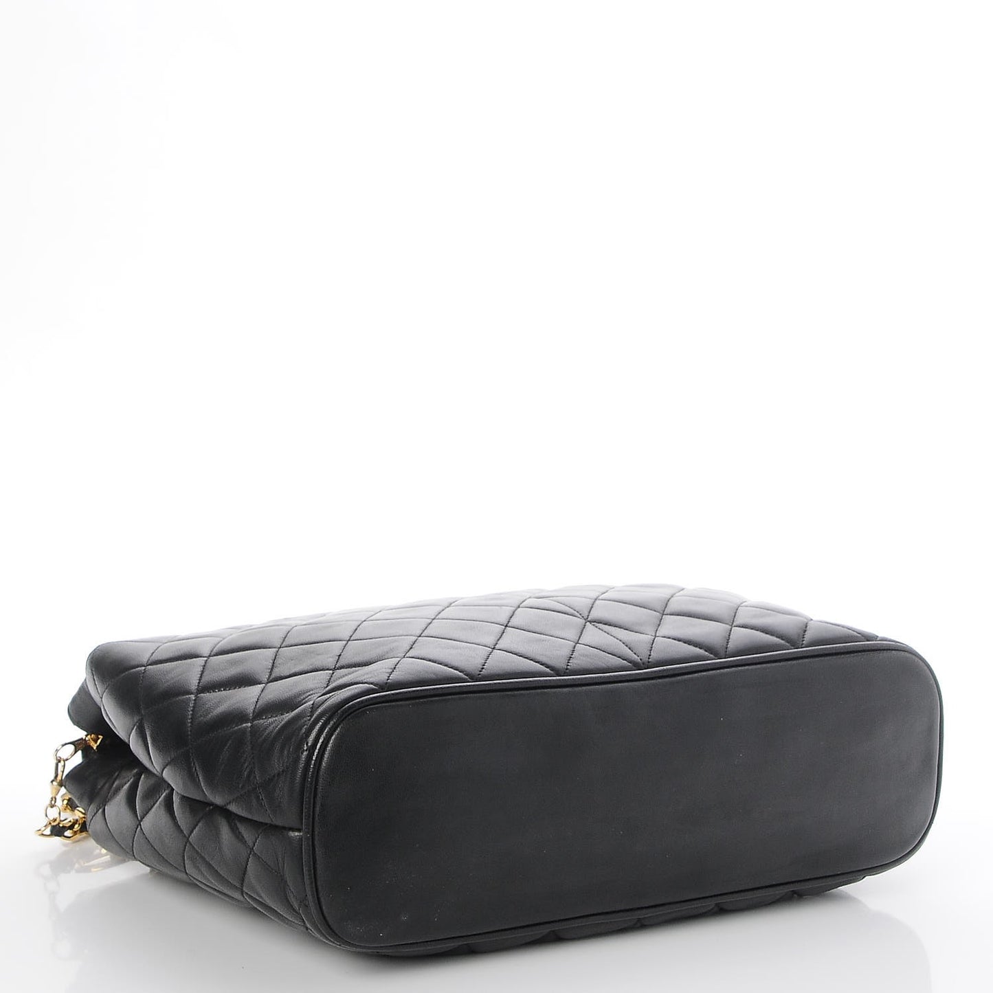 Lambskin Quilted Shoulder Bag Black