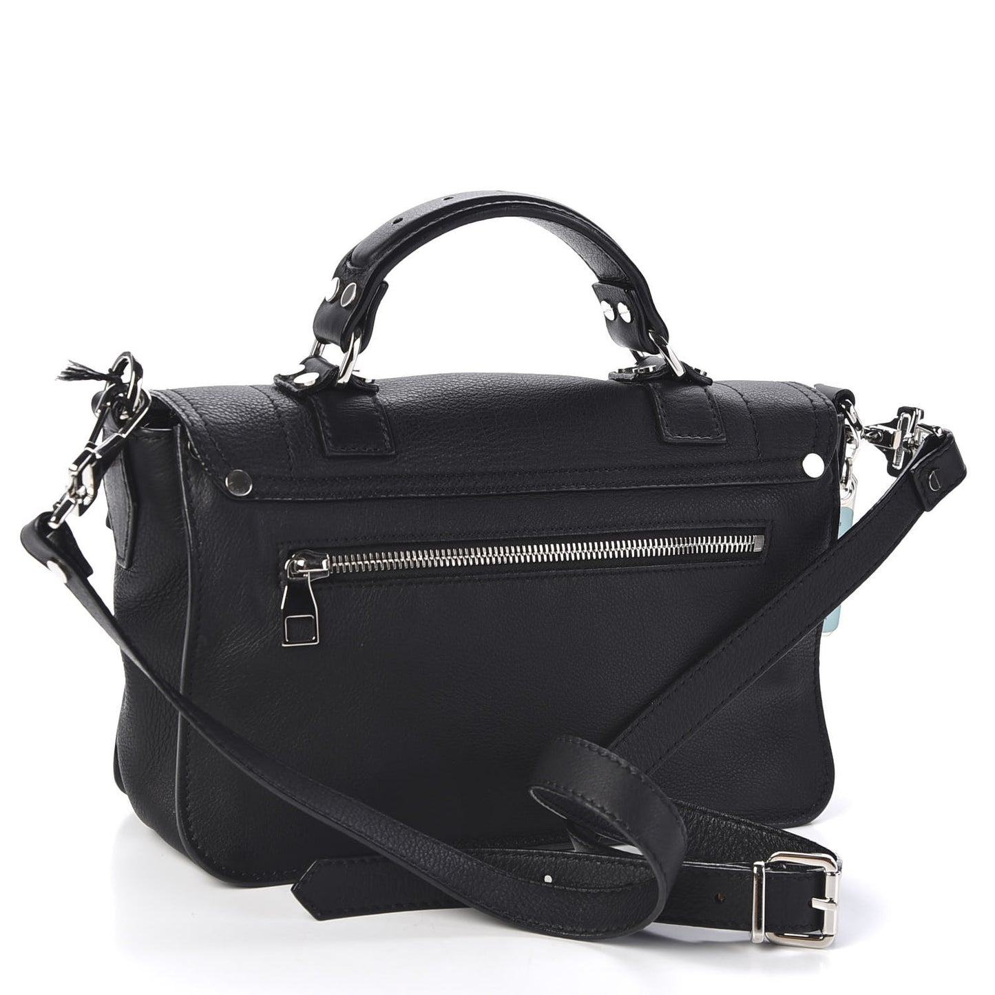 Soft Grainy Calfskin Tiny PS1 Satchel Black