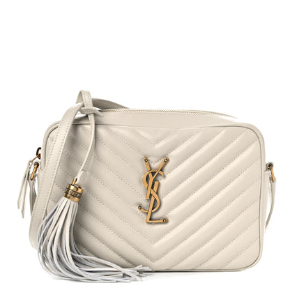 Saint Laurent Calfskin Matelasse Monogram Lou Camera Bag Crema Soft 1 of 10