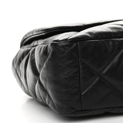 Chanel Goatskin Quilted Maxi Chanel 19 Flap Black 8 of 11