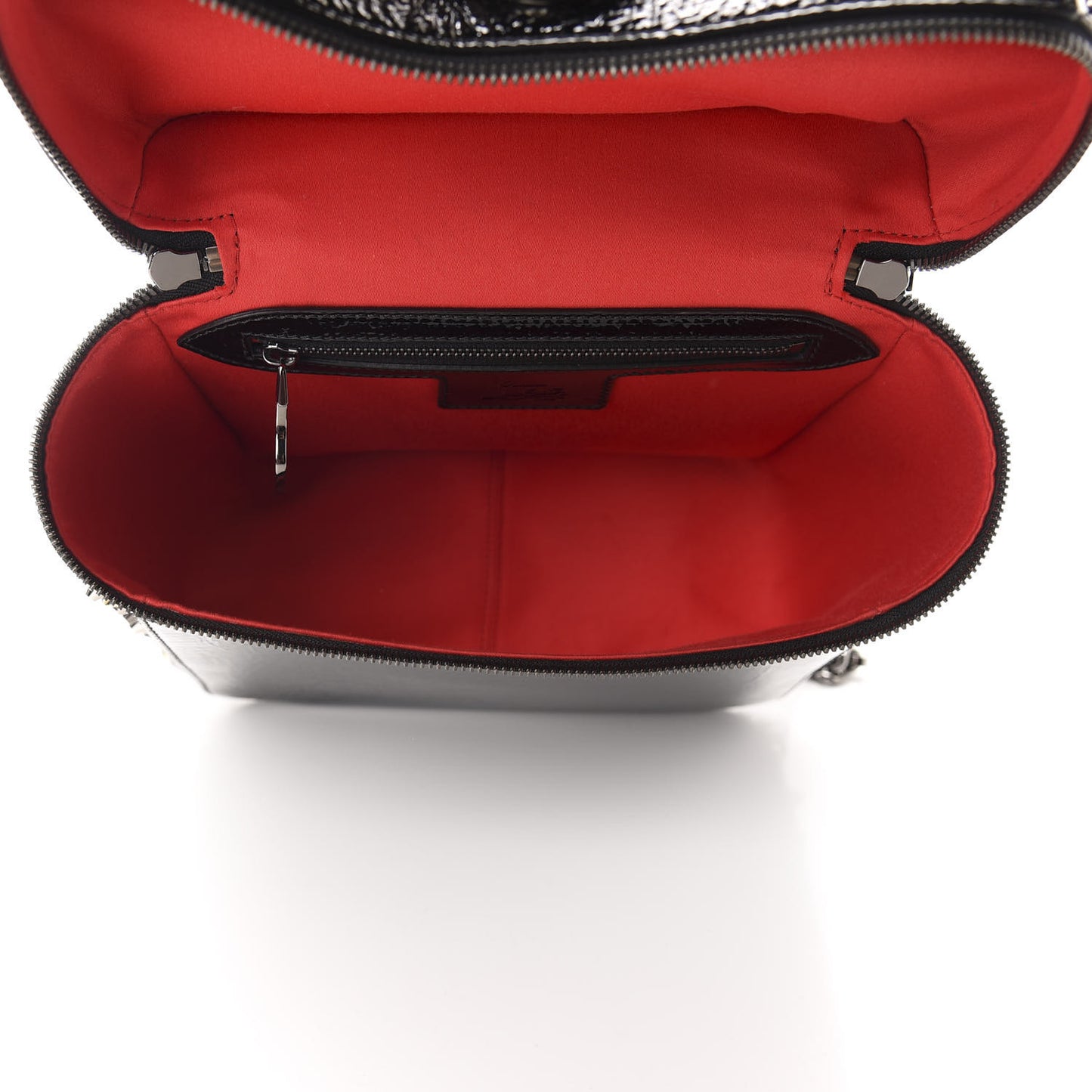 Vintage Patent Calfskin Rubylou Backpack Black