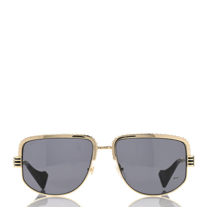 Gucci Squared Aviator Sunglasses GG0585S Gold Grey 2 of 10