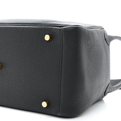 Hermes Taurillon Clemence Lindy 30 Black 10 of 10