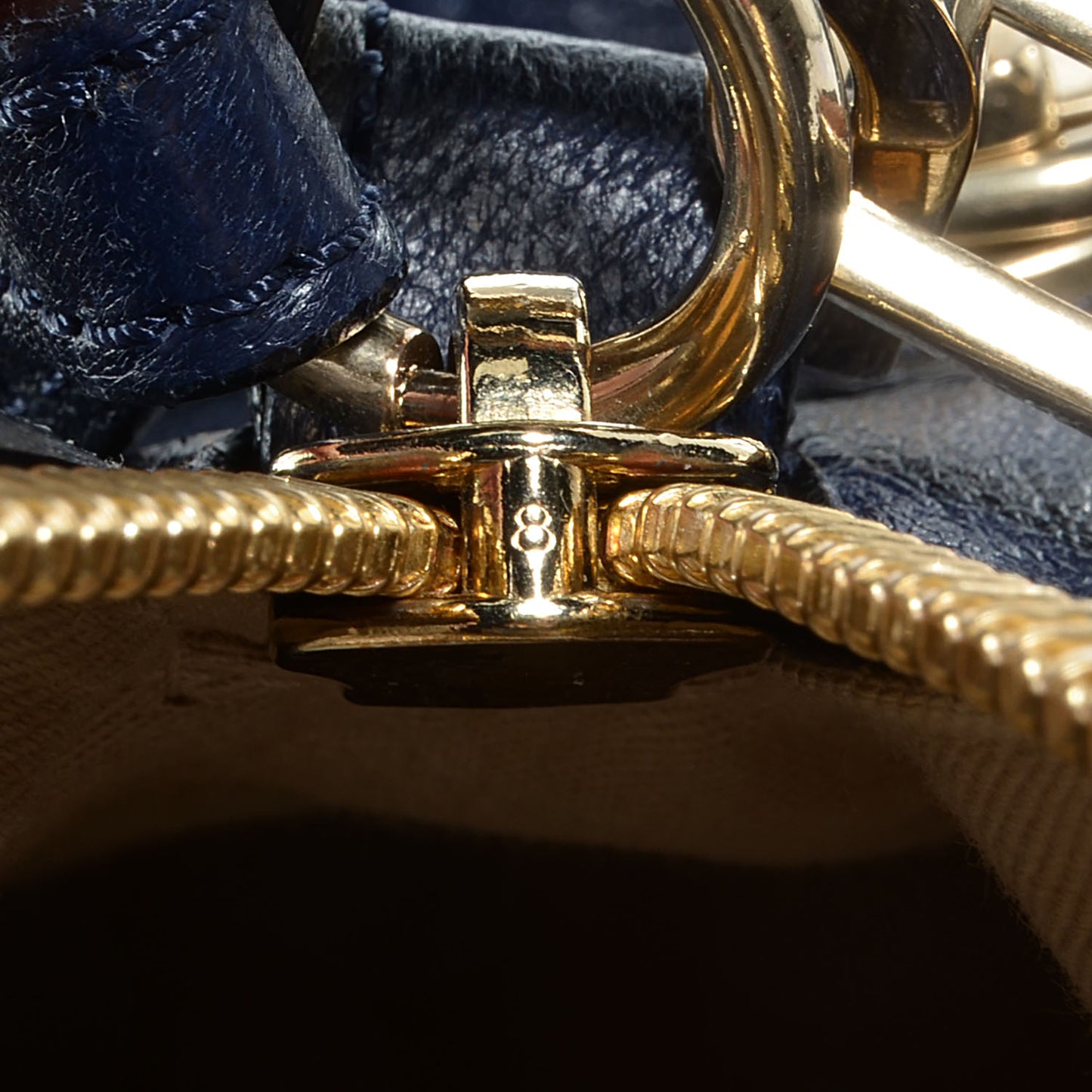 Calfskin Medium Military Paraty Blue